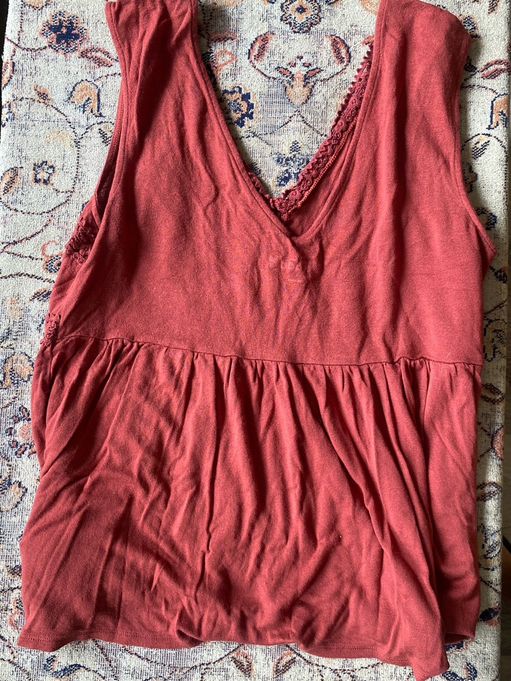Mixed Women's Tank & Crop Top Bundle - Blue, Black, Rust, Gray, Floral - Picture 7 of 11
